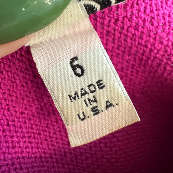 St. John Pink and Black Knit Dress - Picture 10 of 10